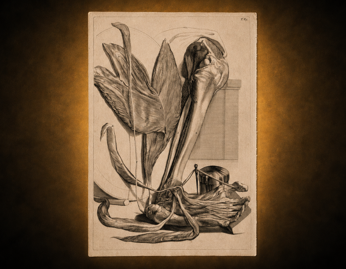 Historical anatomical illustration representing the VARIANTIS Encyclopedia of Human Anatomical Variation